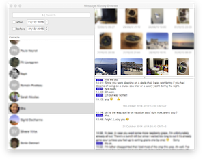 MessagesHistoryBrowser Screenshot 1