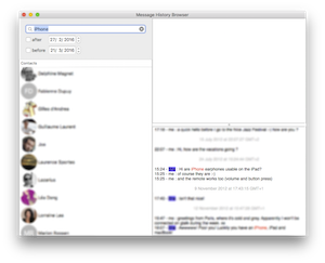 MessagesHistoryBrowser Screenshot 2